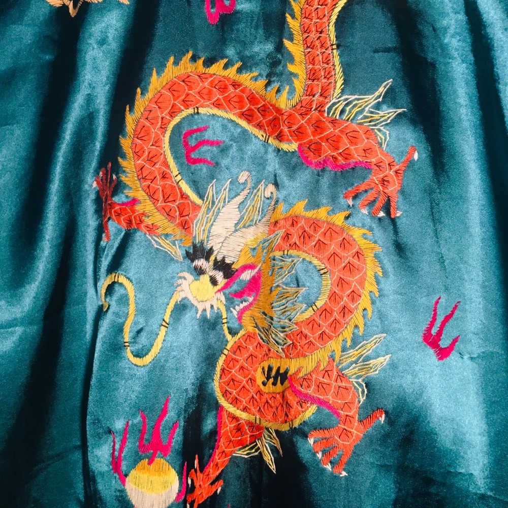 Silk kimono robe